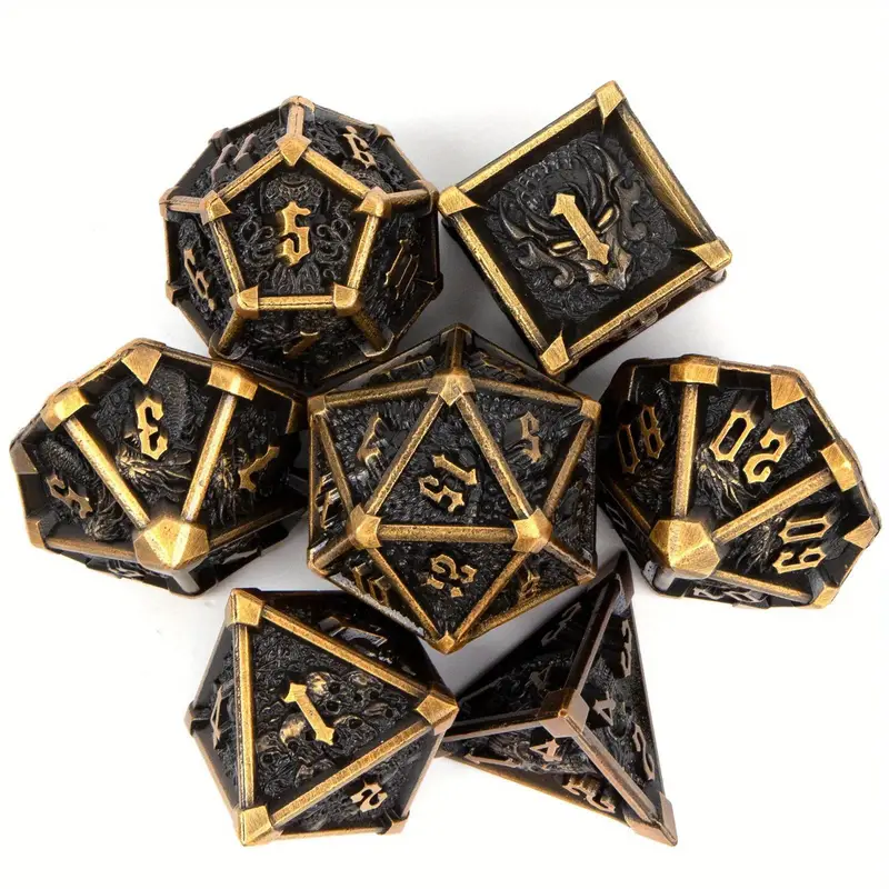 Metal Skull Antique Gold