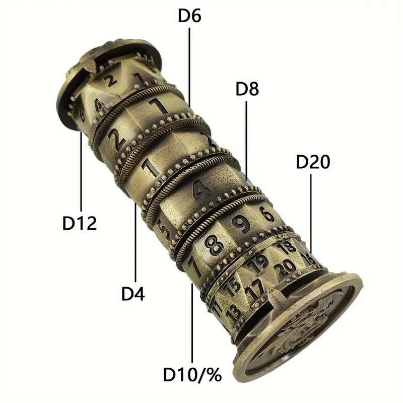 Metal Dice Spinner Bronze