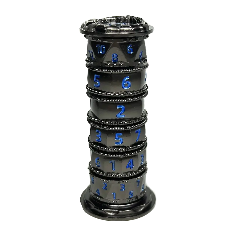 Metal Dice Spinner Blue